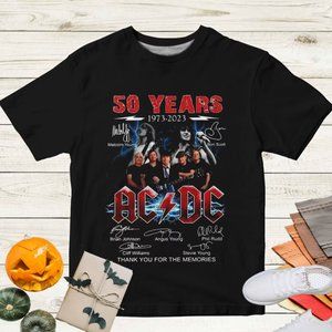 ACDC Band 50th Anniversary 1973 - 2023 Signature T-Shirt